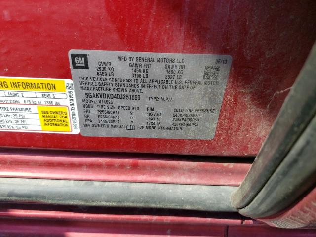 Photo 14 from auction – 2013 BUICK ENCLAVE with VIN 5GAKVDKD4DJ251669