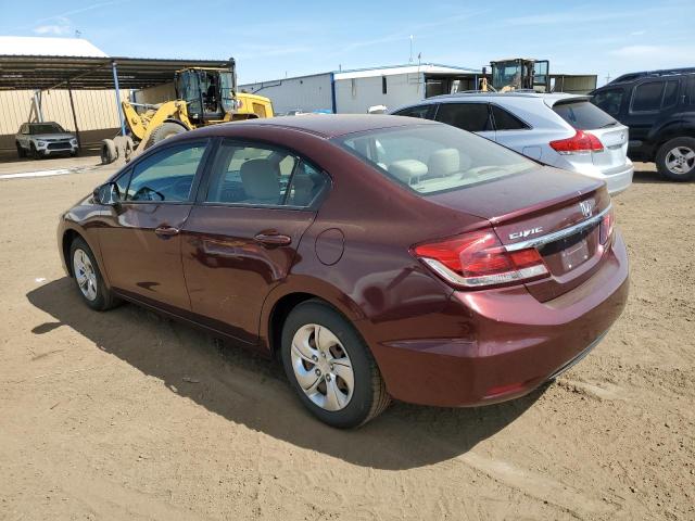 Photo 2 from auction – 2013 HONDA CIVIC LX with VIN 19XFB2F52DE024459