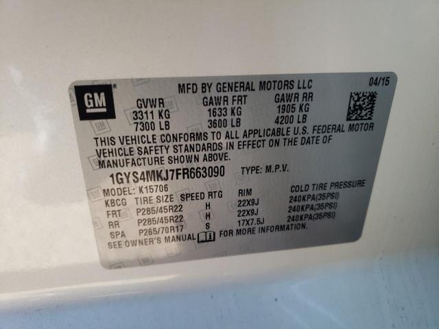 Photo 14 from auction – 2015 CADILLAC ESCALADE L with VIN 1GYS4MKJ7FR663090