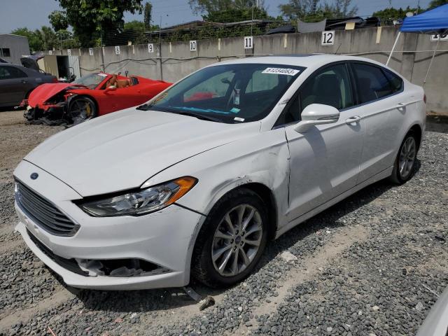 FORD FUSION SE 2017 with VIN 3FA6P0LU3HR356531 - Photo from auction
