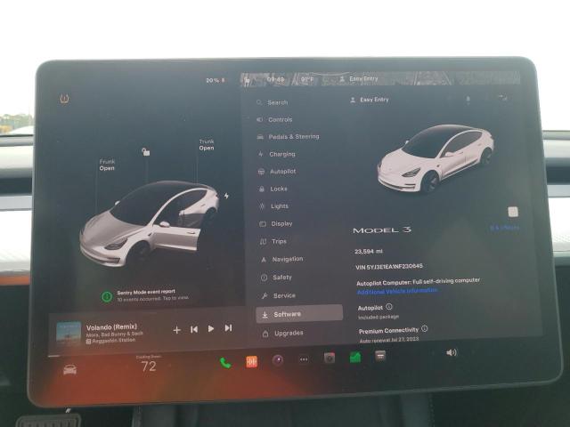 Photo 9 from auction – 2022 TESLA MODEL 3 with VIN 5YJ3E1EA1NF230645