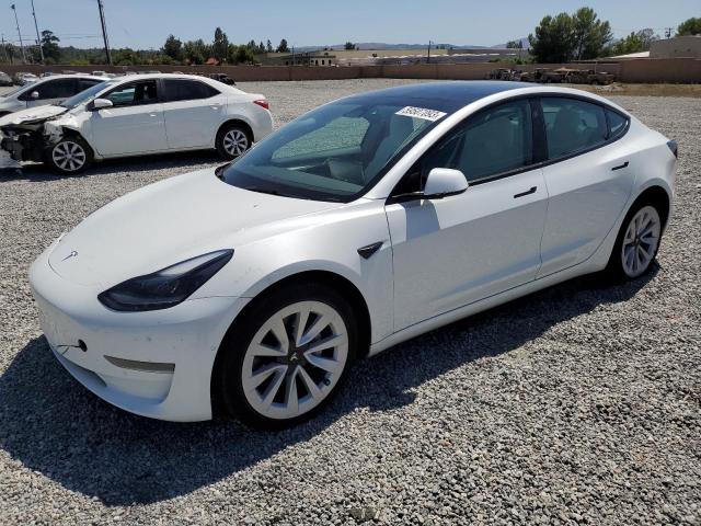 TESLA MODEL 3 2022 with VIN 5YJ3E1EA1NF374227 - Photo from auction