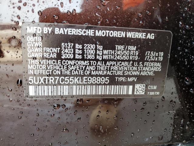 Photo 14 from auction – 2019 BMW X3 SDRIVE3 with VIN 5UXTR7C55KLE98895
