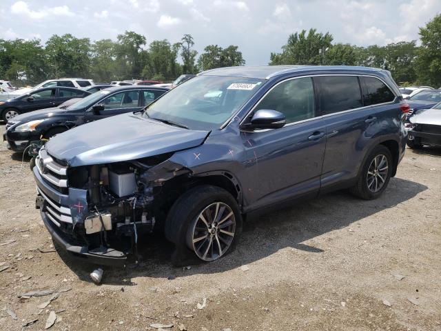 TOYOTA HIGHLANDER 2019 with VIN 5TDJZRFH3KS727158 - Photo from auction