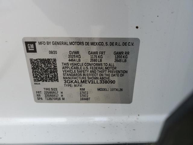 Photo 14 from auction – 2020 GMC TERRAIN SL with VIN 3GKALMEV1LL338090