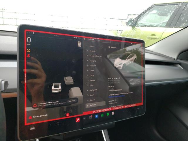Photo 9 from auction – 2019 TESLA MODEL 3 with VIN 5YJ3E1EB9KF388476