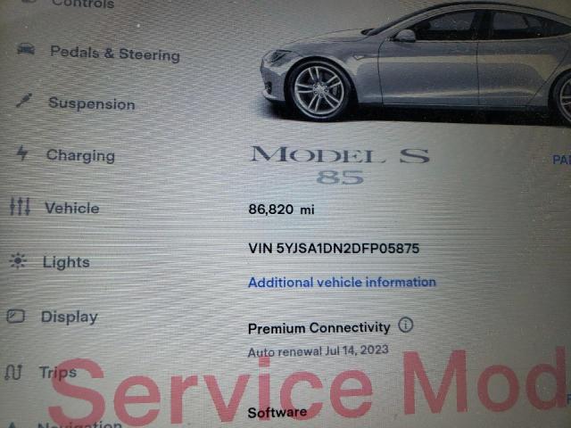 Photo 9 from auction – 2013 TESLA MODEL S with VIN 5YJSA1DN2DFP05875
