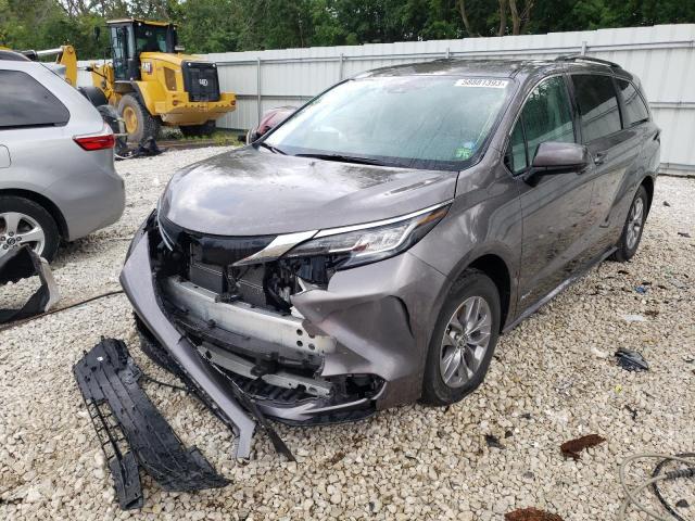 Photo 1 from auction – 2021 TOYOTA SIENNA LE with VIN 5TDKRKEC2MS058336