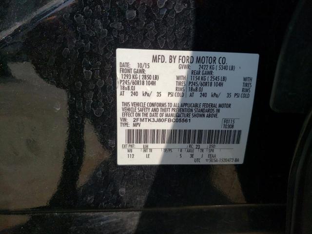 Photo 14 from auction – 2015 FORD EDGE SEL with VIN 2FMTK3J80FBC05561