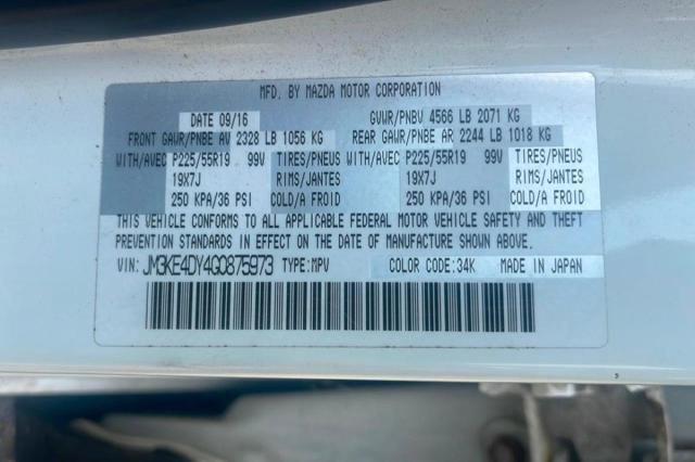 Photo 10 from auction – 2016 MAZDA CX-5 GT with VIN JM3KE4DY4G0875973