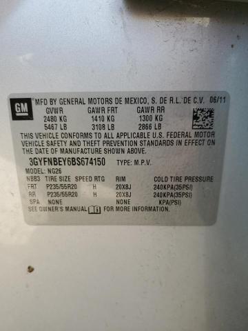 Photo 14 from auction – 2011 CADILLAC SRX PERFOR with VIN 3GYFNBEY6BS674150