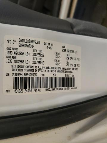 Photo 14 from auction – 2005 CHRYSLER TOWN & COU with VIN 2C8GP64L95R479435