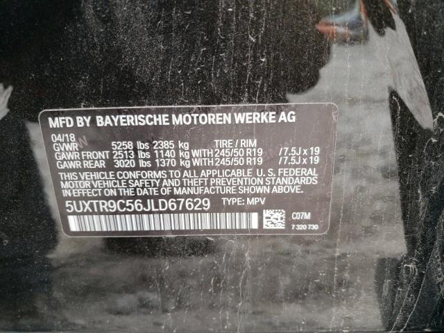 Photo 14 from auction – 2018 BMW X3 XDRIVE3 with VIN 5UXTR9C56JLD67629