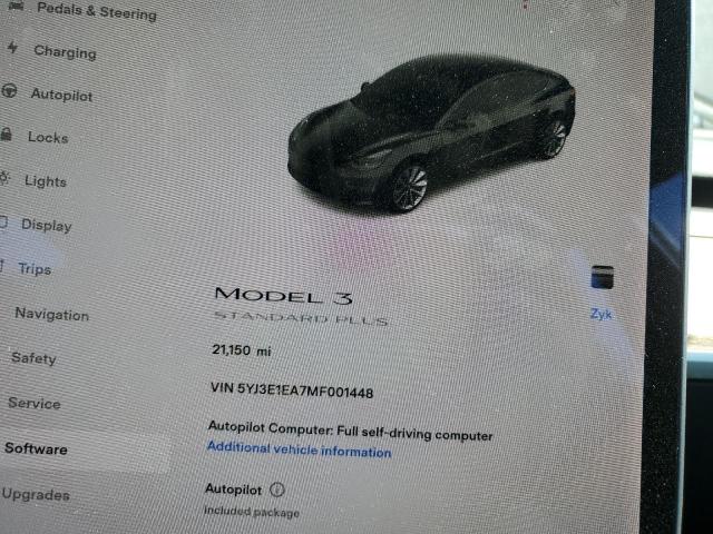 Photo 9 from auction – 2021 TESLA MODEL 3 with VIN 5YJ3E1EA7MF001448