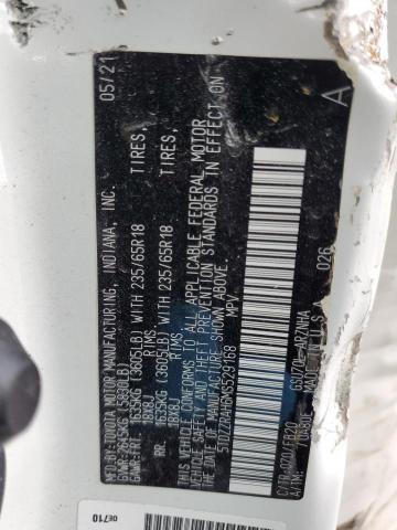 Photo 14 from auction – 2021 TOYOTA HIGHLANDER with VIN 5TDZZRAH6MS529168