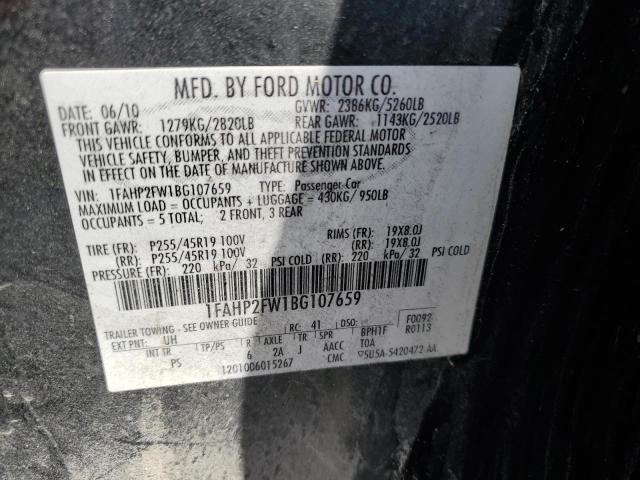 Zdjęcie 14 z aukcji – 2011 FORD TAURUS LIM z VIN 1FAHP2FW1BG107659