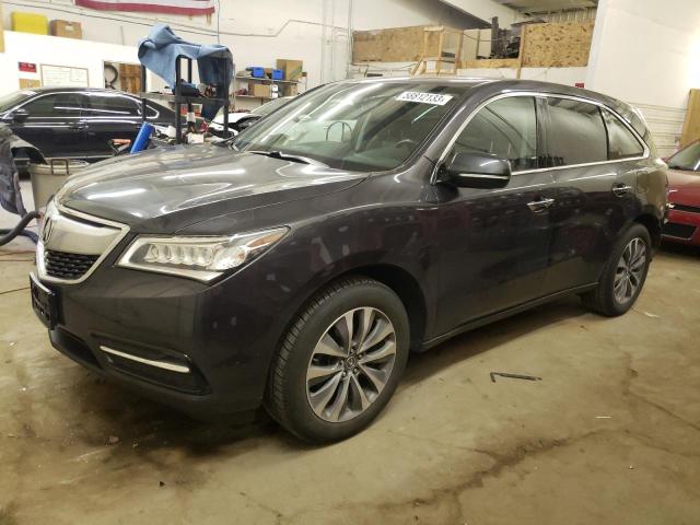 ACURA MDX TECHNO 2014 with VIN 5FRYD4H44EB039641 - Photo from auction