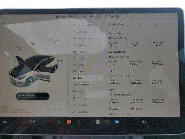 Photo 9 from auction – 2022 TESLA MODEL 3 with VIN 5YJ3E1EA0NF337136