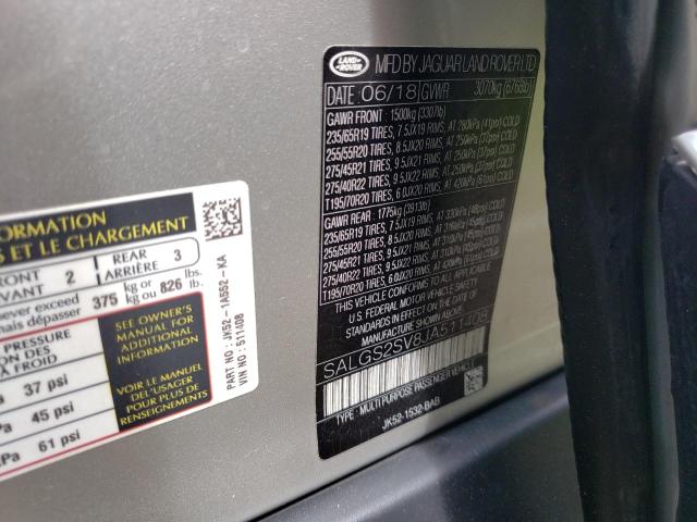 Photo 14 from auction – 2018 LAND ROVER RANGE ROVE with VIN SALGS2SV8JA511408