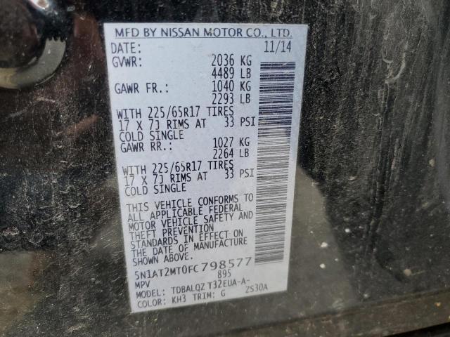 Photo 14 from auction – 2015 NISSAN ROGUE S with VIN 5N1AT2MT0FC798577