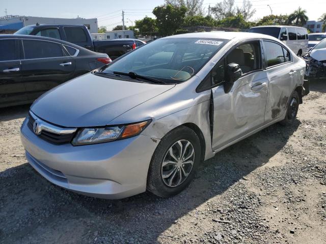 HONDA CIVIC LX 2012 with VIN 19XFB2F57CE104399 - Photo from auction