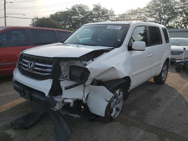 HONDA PILOT EXL 2012 with VIN 5FNYF4H5XCB077196 - Photo from auction