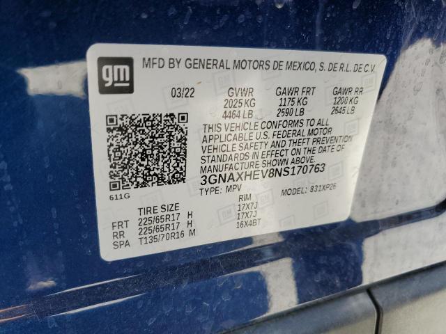 Photo 14 from auction – 2022 CHEVROLET EQUINOX LS with VIN 3GNAXHEV8NS170763