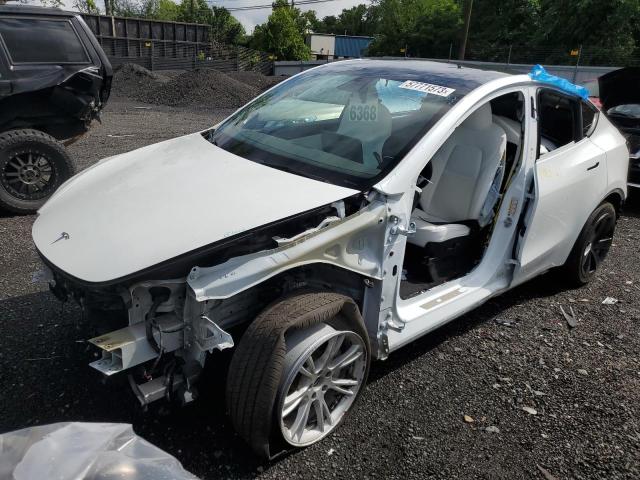 TESLA MODEL Y 2022 with VIN 7SAYGDEE3NF318362 - Photo from auction