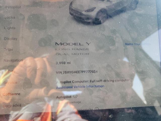 Photo 9 from auction – 2023 TESLA MODEL Y with VIN 7SAYGAEE7PF777654