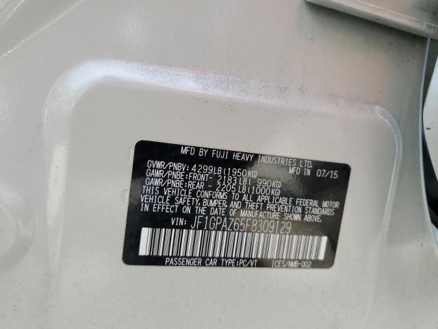 Photo 14 from auction – 2015 SUBARU IMPREZA SP with VIN JF1GPAZ65F8309129