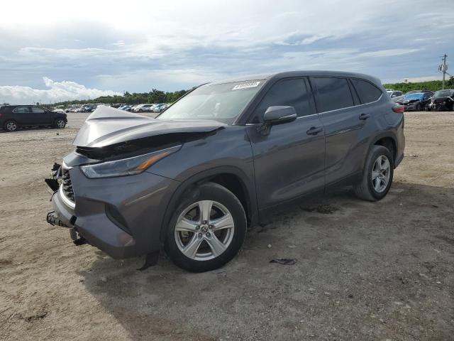 TOYOTA HIGHLANDER 2021 with VIN 5TDCZRAH9MS522981 - Photo from auction