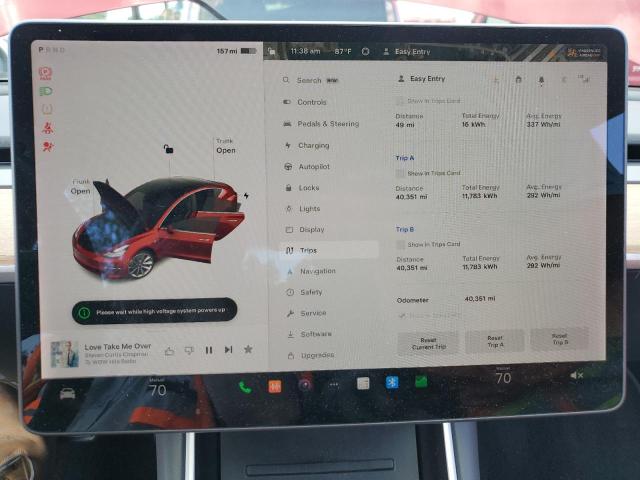 Photo 9 from auction – 2018 TESLA MODEL 3 with VIN 5YJ3E1EB9JF087754