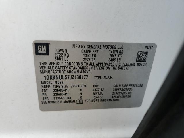 Photo 14 from auction – 2018 GMC ACADIA SLT with VIN 1GKKNULS7JZ130177
