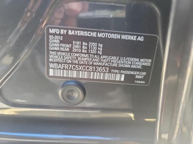 Photo 10 from auction – 2012 BMW 535 I with VIN WBAFR7C5XCC813653