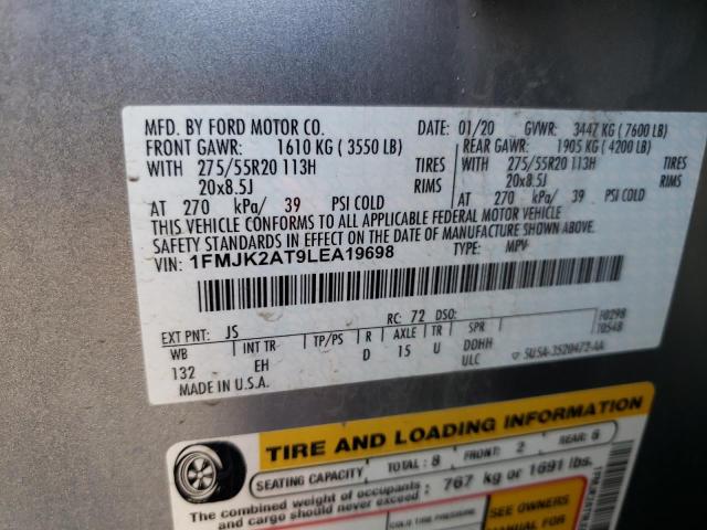 Photo 14 from auction – 2020 FORD EXPEDITION with VIN 1FMJK2AT9LEA19698