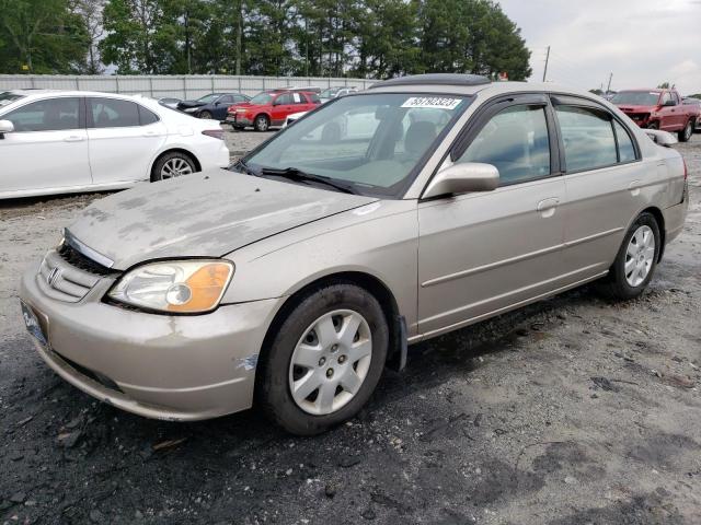 HONDA CIVIC EX 2002 with VIN 2HGES26782H609739 - Photo from auction