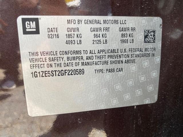 Photo 10 from auction – 2016 CHEVROLET MALIBU LT with VIN 1G1ZE5ST2GF220589