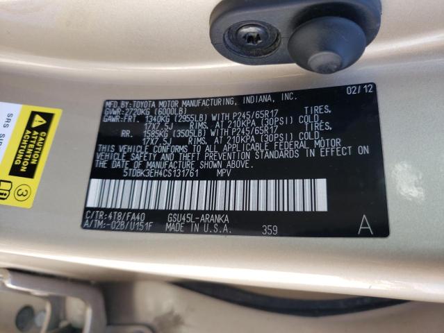 Photo 14 from auction – 2012 TOYOTA HIGHLANDER with VIN 5TDBK3EH4CS131761