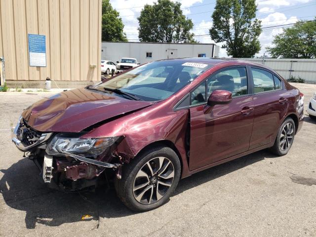 HONDA CIVIC EXL 2013 with VIN 19XFB2F95DE076672 - Photo from auction
