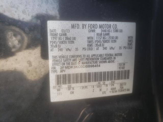 Photo 14 from auction – 2013 FORD EDGE LIMIT with VIN 2FMDK3KC0DBB98454