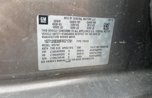 Photo 10 from auction – 2015 GMC SIERRA K25 with VIN 1GT120E88FF671791