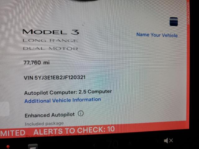 Photo 9 from auction – 2018 TESLA MODEL 3 with VIN 5YJ3E1EB2JF120321