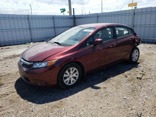 Photo 1 from auction – 2012 HONDA CIVIC LX with VIN 2HGFB2F54CH562293