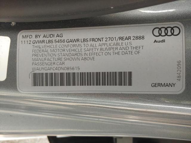 Photo 10 from auction – 2013 AUDI A7 PREMIUM with VIN WAUYGAFC4DN085615