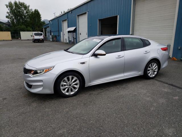 KIA OPTIMA EX 2018 with VIN 5XXGU4L33JG221883 - Photo from auction