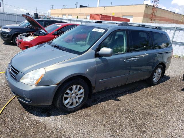 KIA SEDONA EX 2006 with VIN KNDMB233366040754 - Photo from auction