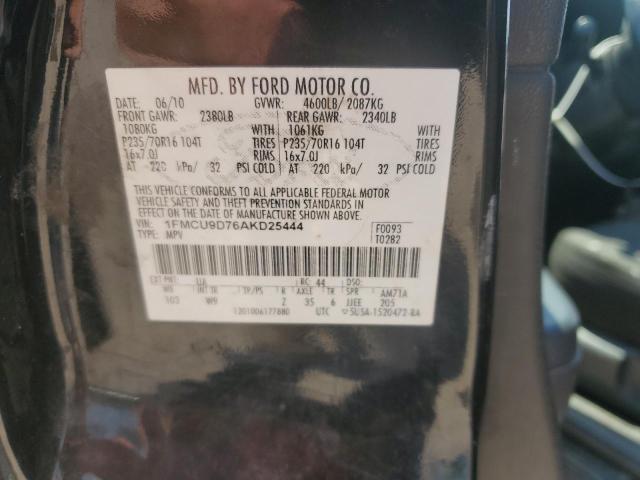 Photo 14 from auction – 2010 FORD ESCAPE XLT with VIN 1FMCU9D76AKD25444
