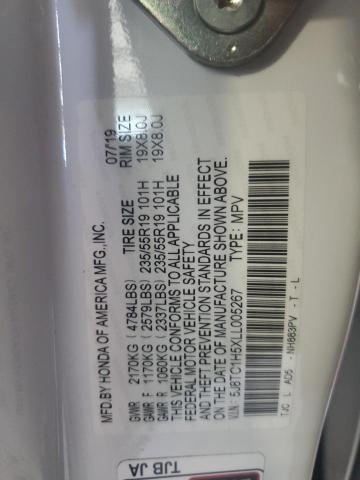Photo 14 from auction – 2020 ACURA RDX TECHNO with VIN 5J8TC1H5XLL005267