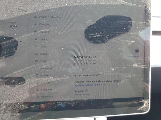 Photo 9 from auction – 2022 TESLA MODEL 3 with VIN 5YJ3E1EB9NF291055