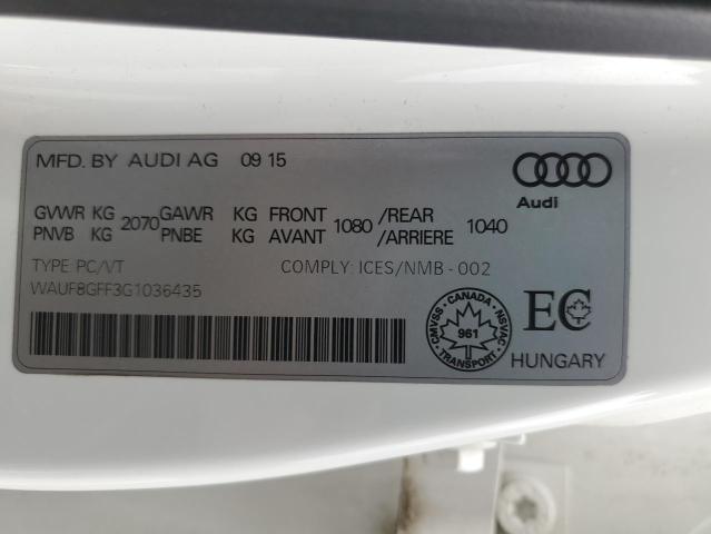 Photo 14 from auction – 2016 AUDI A3 2.0T QU with VIN WAUF8GFF3G1036435